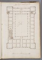 Page 55. Plan of the ground floor of a palace.