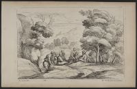 St John the Baptist preaching in a landscape