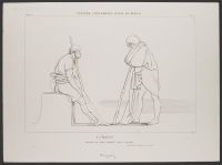 Ulysses conversing with Eumaeus