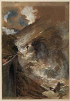 Mountain torrent - St Gothard (recto)