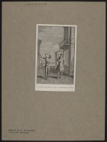 Illustration to the fourth act of  'L'honnete Criminel'
