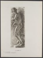 Side view standing female nude Plate 48 from Signorum veterum icones, 100 plates plus  title-page, of etchings after classical sculpture, dedicated to  Johannes Wtenbogaard and Constantijn Huygens