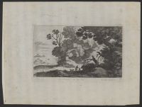 Landscape with figures and a dog