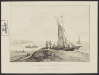 Figures by a Sailing Boat