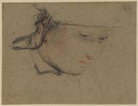Head of a woman - study for 'The Cut Finger'