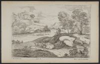 Landscape with a man following a mule