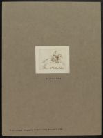 Sketch of a man on horseback