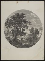 Landscape with trees and figures