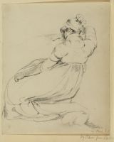 Young woman seated on a couch