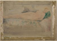 Recling female nude