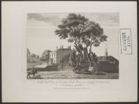 North East View of Sir John Elvil's House on Englefield Green  near Egham in Surry