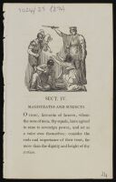 Section 4, Magistrates and Subjects