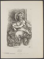 Female figure holding a book