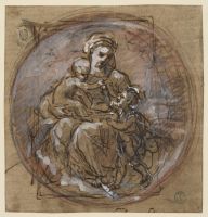 Madonna and Child and infant John the Baptist (recto)