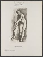 Venus and Cupid Plate 76 from Signorum veterum icones, 100 plates plus  title-page, of etchings after classical sculpture, dedicated to  Johannes Wtenbogaard and Constantijn Huygens