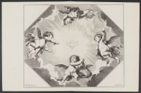 Putti adoring the light of Christ