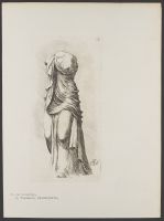 Standing headless female figure Plate 85 from Signorum veterum icones, 100 plates plus  title-page, of etchings after classical sculpture, dedicated to  Johannes Wtenbogaard and Constantijn Huygens