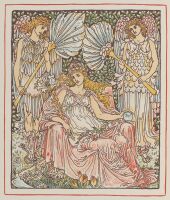 Allegorical figure of Queen Summer and her court