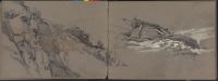 Beached rowing boats (recto)