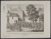 Les gardes françaises sauvant Mr. du Chatelet, leur Colonel, de l'effervescence populaire