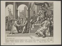 Shaphan reads from the book of the Lord to King Josiah