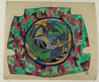 Design for embroidered chair seat