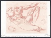 Study for the Celebrated Fresco of the Creation of Adam in the Vault of the Sistine Chapel