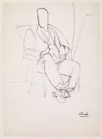 Study for painting of Edwin Evans
