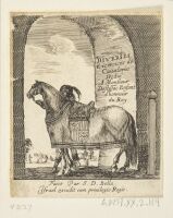 Frontispiece for Diverses Exercices de Cavalerie