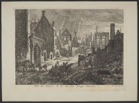 View of the ruins of la rue des Longs-chariots