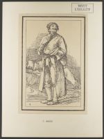 Man standing and looking upward with boy sleeping, behind him, from "Rustic Figures after Nature"