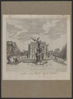 View of a Medici Villa with a Fountain in the shape of Mercury