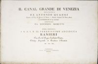 Il Canal Grande di Venezia Descritto da Antonio Quadri - text