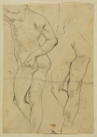 Two male nudes - study for 'Penelope'