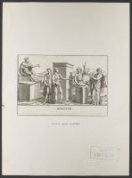 Plate 18 of ‘Le pitture antiche del sepolcro de Nasonii nella via Flaminia’: Sacrificio degli Dei Mani