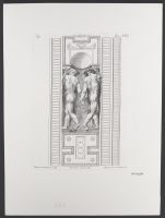 Plate 21: Architectural detail with two nude men seen from behind