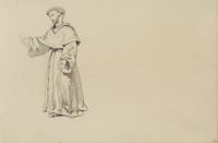 A monk (after statue or painting?)