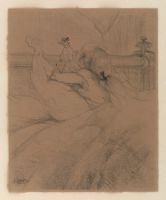 Au lit (Woman in Bed Playing with Her Dog)