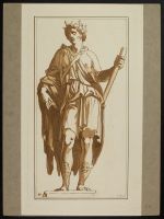 Classical statue standing on a plinth