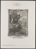 Devil tempting Christ with dominion over the world