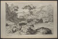 River landscape with male figure in the foreground