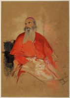 Portrait of a seated cardinal