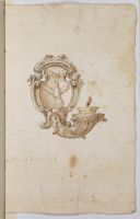 Design of an ornamental chandelier with one candle holder