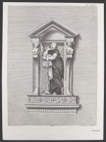 Plate 31: Man standing in niche with hand on chin