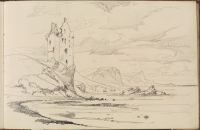 Dunoor Castle, viewed from the shore