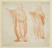 Sheet with two studies for 'Saint John the Baptist' (recto)