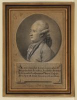 Portrait of a man, in a medallion