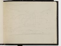 Cloud study with wooded horizon