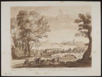 Coast Scene with a Battle on a Bridge
