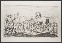 The Trojan horse entering Troy